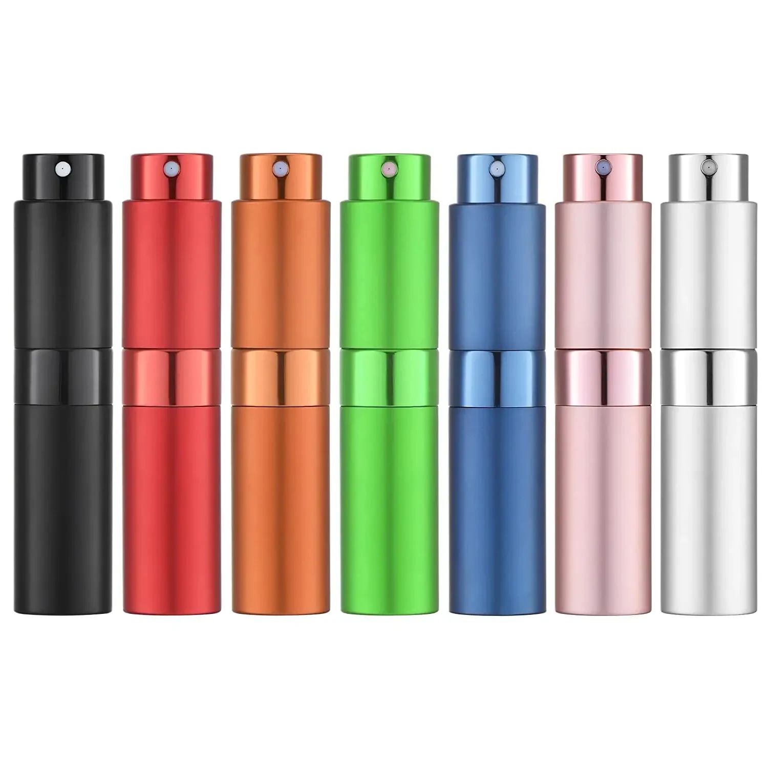 8ml Metal aluminum refillable perfume bottle cosmetic spray bottle portable empty Atomizer perfume travel bottle