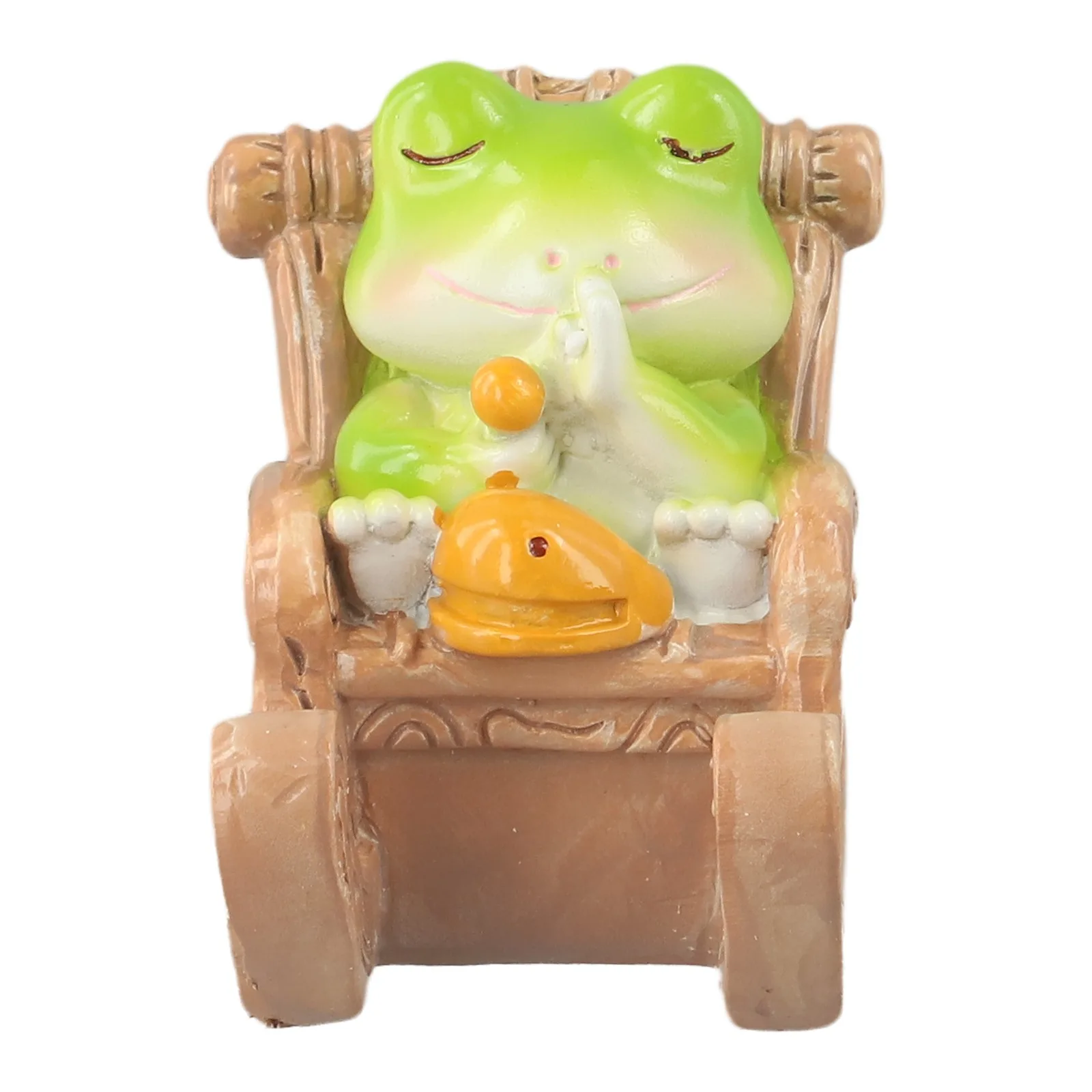 Charming Frog Figurine Decor Figurine Cute Desk Decoration 9*5*8cm Frog Phone Holder Versatile Holder Compact Size