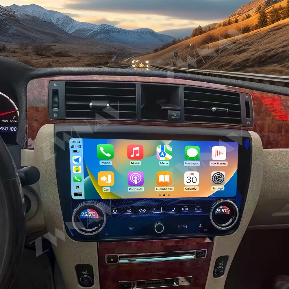 

Carplay Car Radio 12 Inch Display Touch Screen For Toyota Crown 2005-2009 Android 15 GPS Navigation Multimedia Player Head Unit