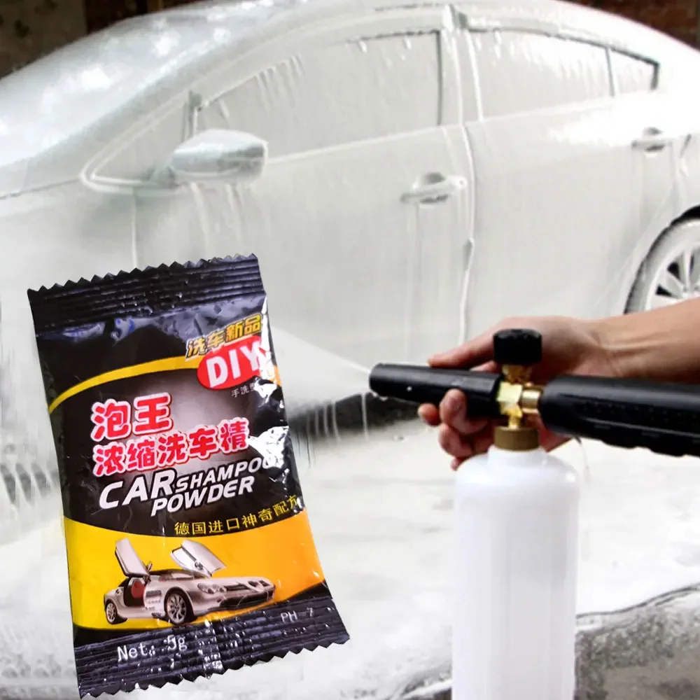 10PCS Car Wash Powder Car Cleaning Shampoo Multifunctional Cleaning Tools Car Soap Powder Windshield Wash Accessories