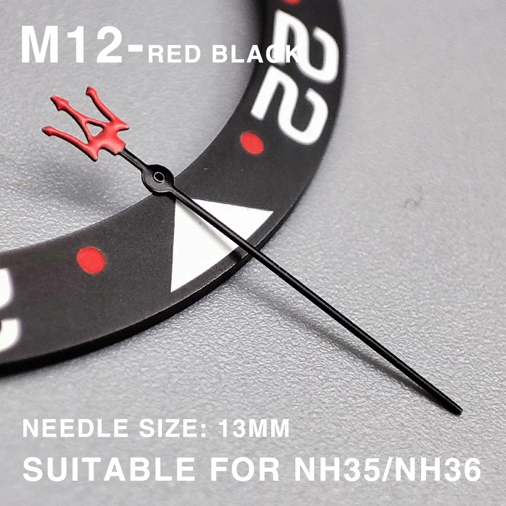 Modified Parts NH35 Hands Mercedes/Watch Hands Abalone Diver fits NH36/4R movement