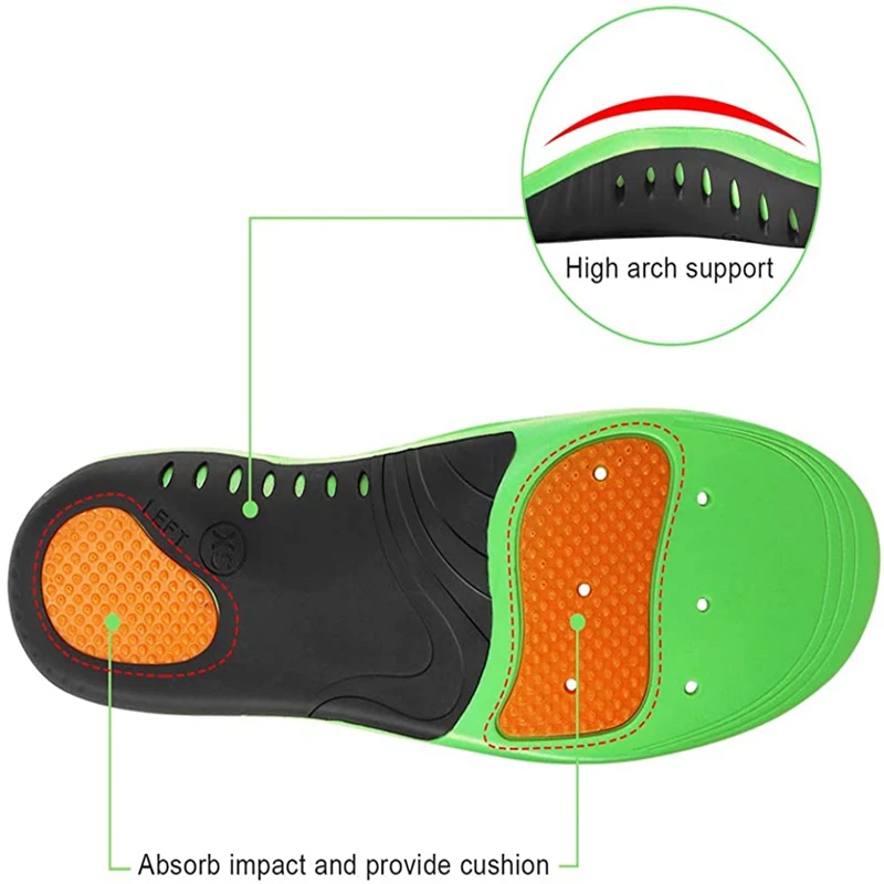 Orthopedic Insoles for Shoes Comfortable Plantar Fasciitis Insole for Feet Sports Shoe Pad Arch Support Shoe Sole Size: 36-50