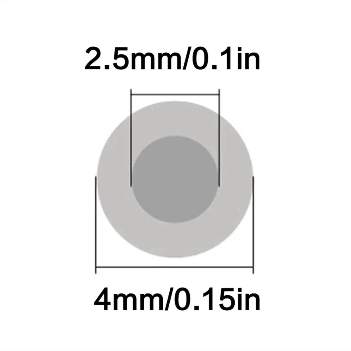SCLS 1 Roll 100 Meters 4x2.5mm Feed Tube PTFE Tube Extruder Filament Parts for 3D Printer White