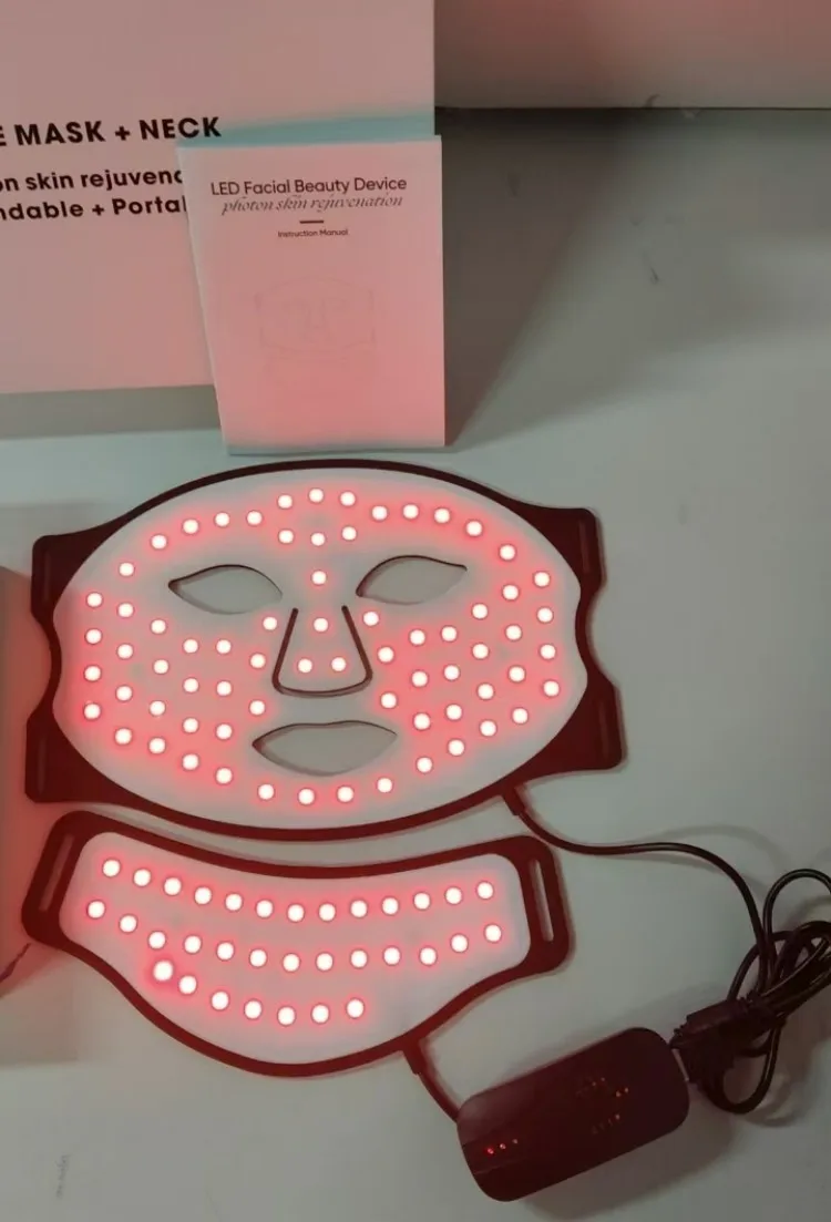 7 Colors LED Facial Mask Red Light Therapy Photon Home Instrument Anti-aging Skin Whitening Rejuvenation Wireless Facial Mask