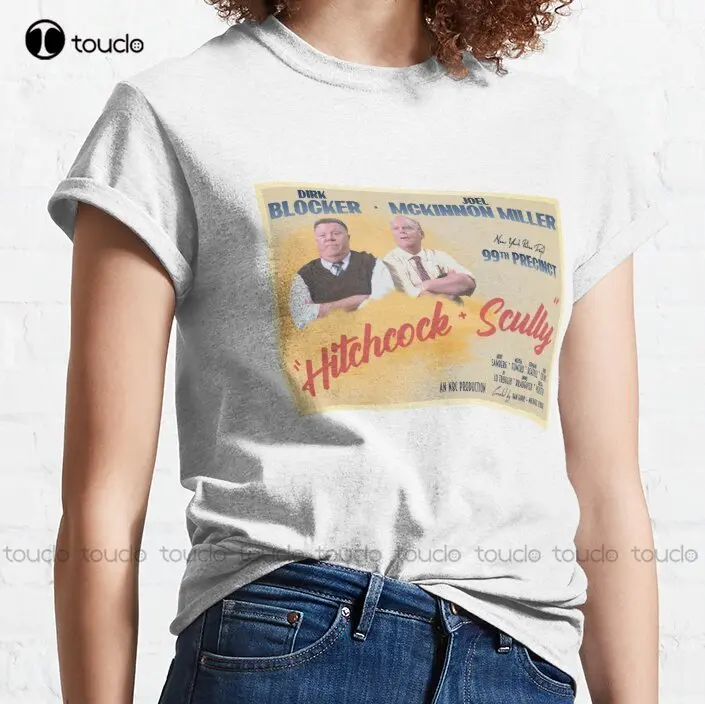 Vintage Movie Poster - Hitchcock And Scully Brooklyn Nine Nine Classic T-Shirt White Shirts For Women Xs-5Xl Breathable Cotton