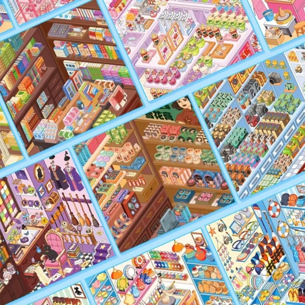 Store Code Goods Store Code Goods Series Sticker PET Material Stacking Sticker 3D Scene Sticker 3D Design DiY Cut Design