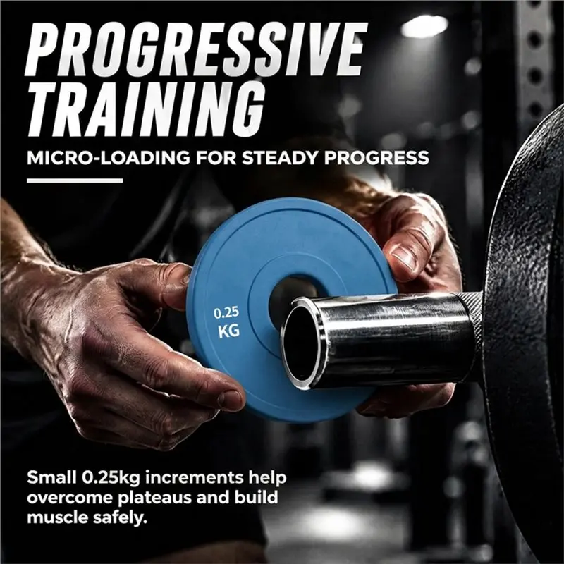 A64T-Weight Plates 0.25KG 4Pcs Change Weight Plates Fractional Plate For Strength Training