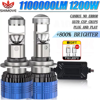H7 LED Headlight Turbo LED H4 for Car Bulb 1200W 1100000LM H11 Canbus Error Free H8 H9 9005 HB3 9006 HB4 Auto Lamp Light 12V 24V