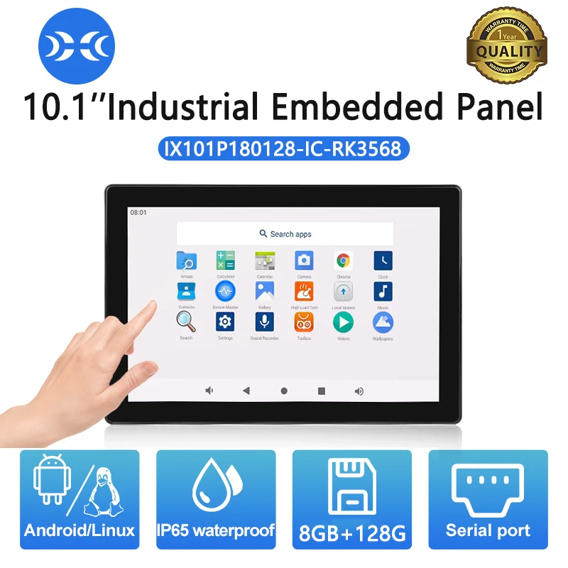IXHUB 1000nits/500nits Panel legible con luz solar PC Rockchip RK3568 Monitor de Panel Industrial Android Ubuntu Linux pantalla táctil HMI