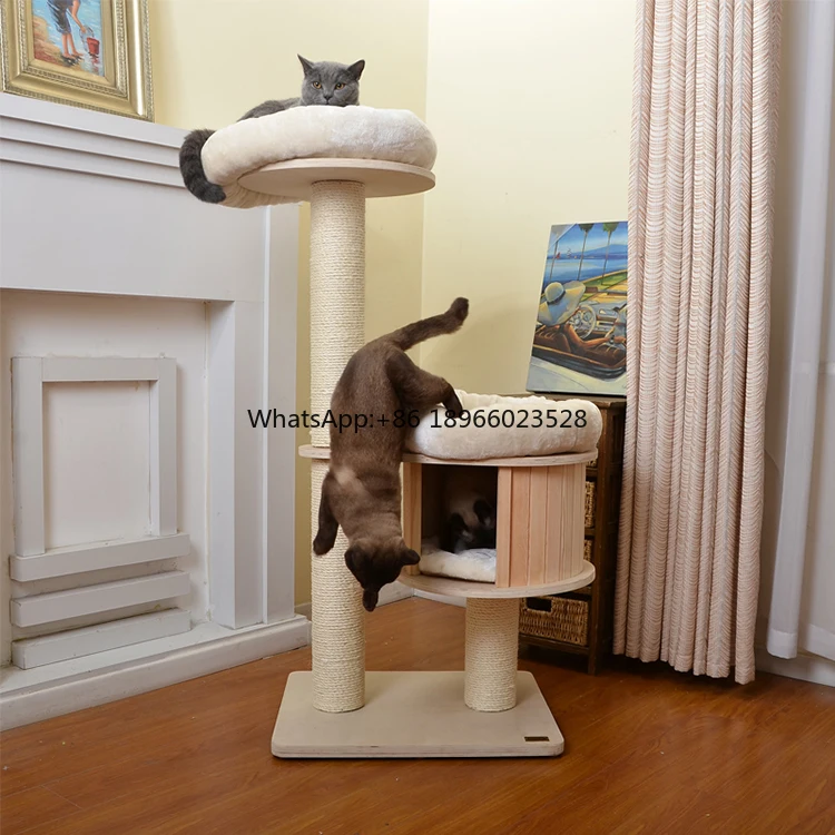 

Modern mdf ceiling cat tower tree house wooden