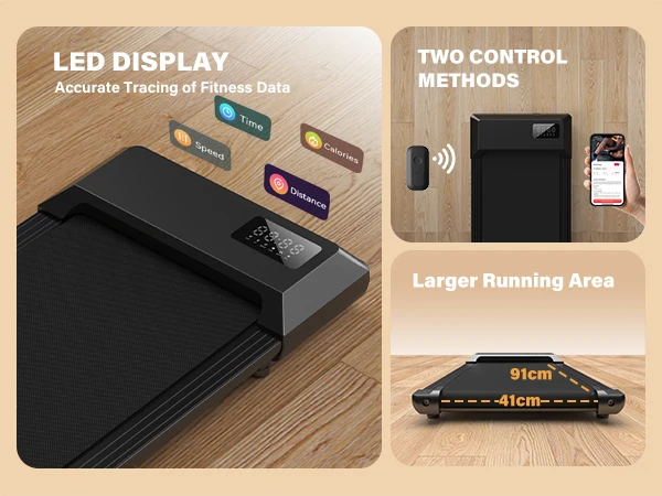 Walking Treadmill,2.5HP Motor,Anti-Slip Shock Absorption,Mini Treadmill for Home Office Remote Control Walkingpad Exercise
