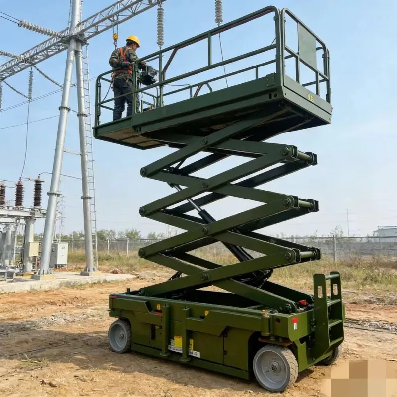 Electric Scissor Lifting Platform Electric Control Mobile Lifting Aerial Work Platform Can Be Customized