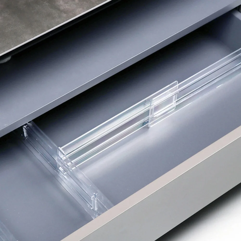 4 قطعة لوحات تقسيم الأدراج مقسم بلاستيكي قابل للتعديل لفواصل أدراج الملابس منظم قابل للسحب الملابس الداخلية الجوارب #2