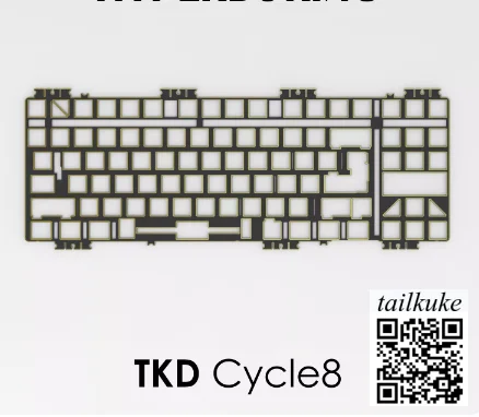 For TKD-Cycle8 Customized Mechanical Keyboard PP PC FR4 Aluminum Carbon Fiber Positioning Board