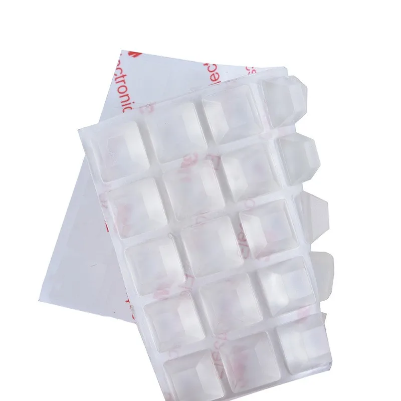 Paraurti per porta dell'armadio Cuscinetti trasparenti autoadesivi resistenti Fermaporta in silicone morbido Ammortizzatore muto Cuscino per mobili
