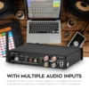 Nobsound A10 하이파이 블루투스 5.0 디지털 파워 앰프, 리시버 서브우퍼 앰프, 스테레오 USB, OPT, COAX 오디오 앰프, 240W APTX-LL 4