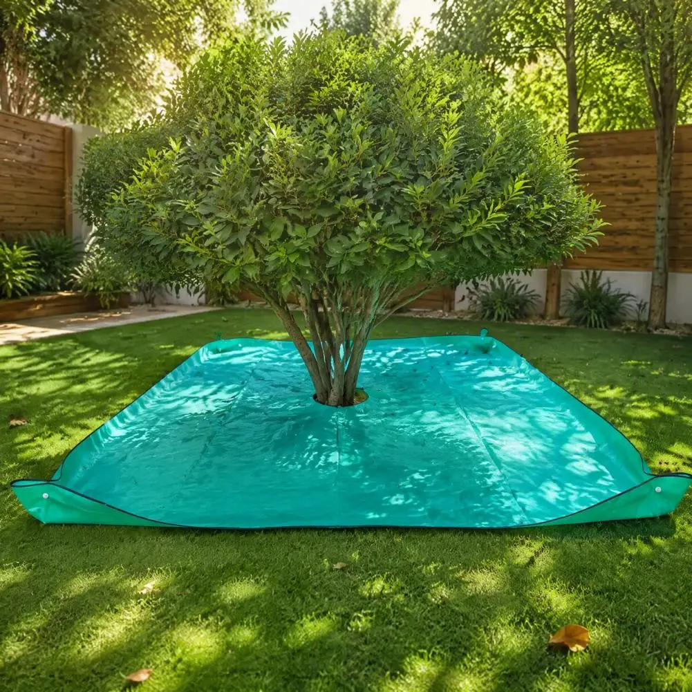 Portable Garden Leaf Organizer Tree Trunk Leaf Waterproof Landscape Pruning Tarp Windproof Leaf Collection Blanket for Tree