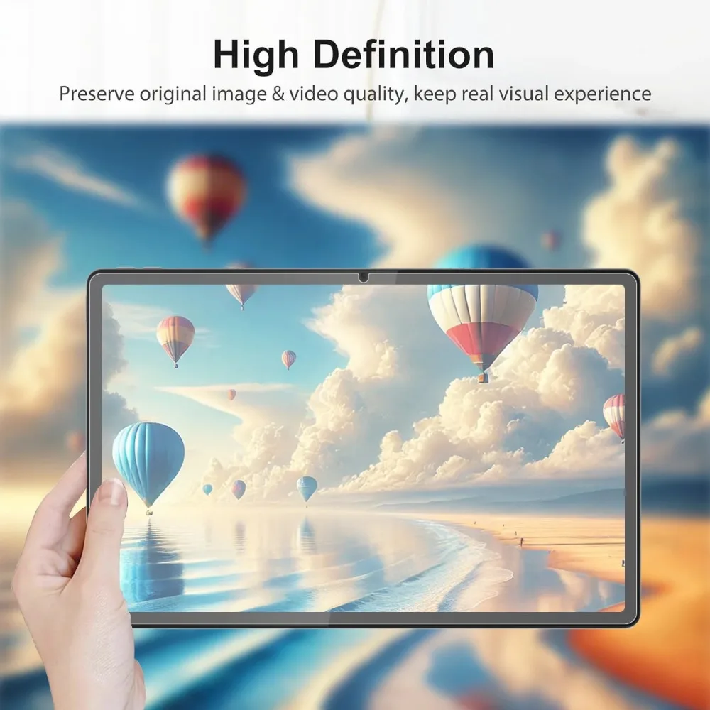 2Pcs Clear Scatch Proof Screen Protector HD Tempered Glass for Lenovo Idea Tab Pro 12.7 2025 inch Screen Protective Hard Film