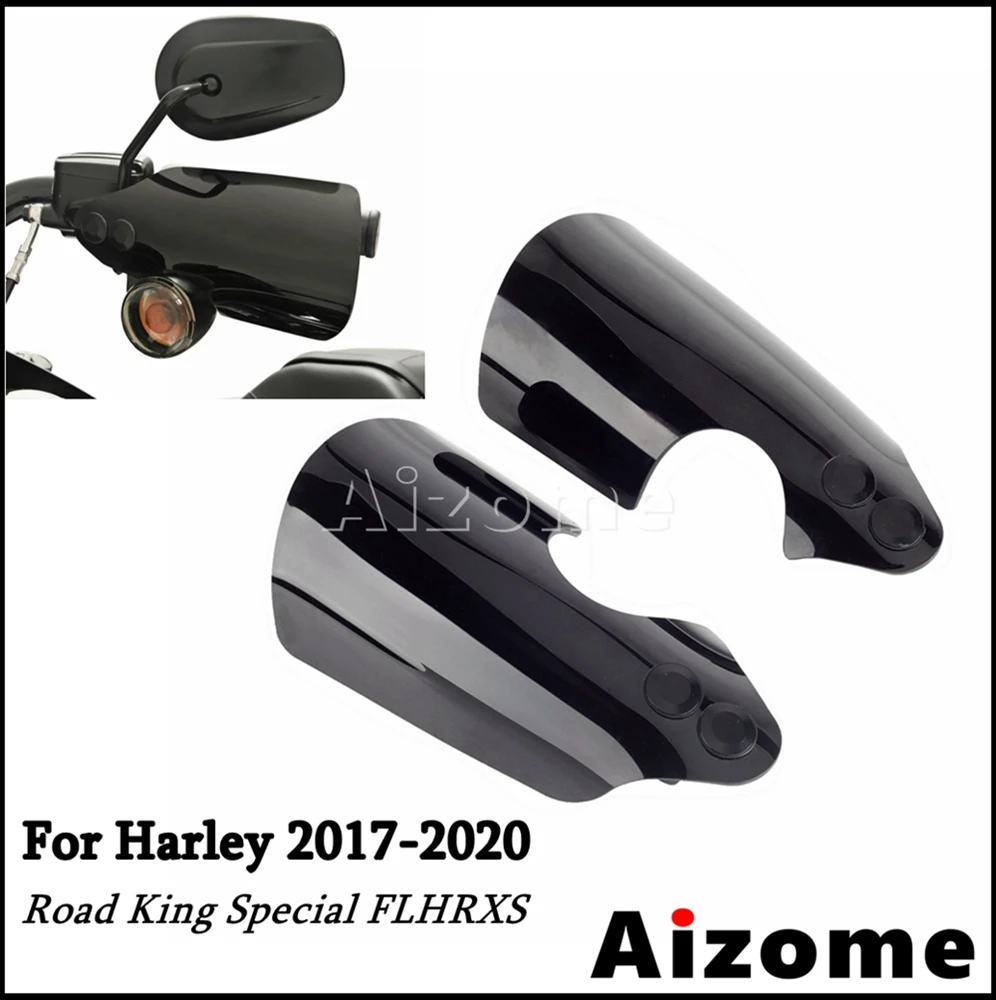 

1Pair Motorcycle Hand Guards Cover Handlebar Turn Signal Light Handguards For Harley Touring Road King Special FLHRXS 2017-2020