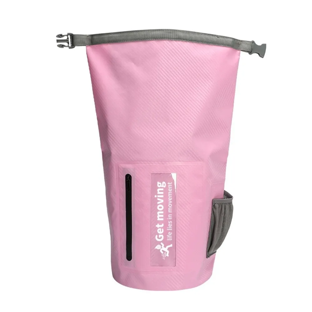 

20L Waterproof Dry Bag with Shoulder Straps Lightweight Swimming Bucket Bag Foldable Large-Capacity Beach Backpack Summer Beach