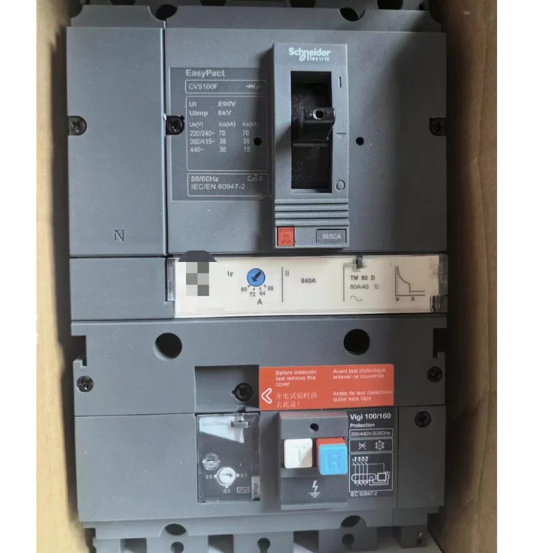 New  CVS100F TM100D 4P3D LV510577 residual current circuit breaker 4P for fast delivery