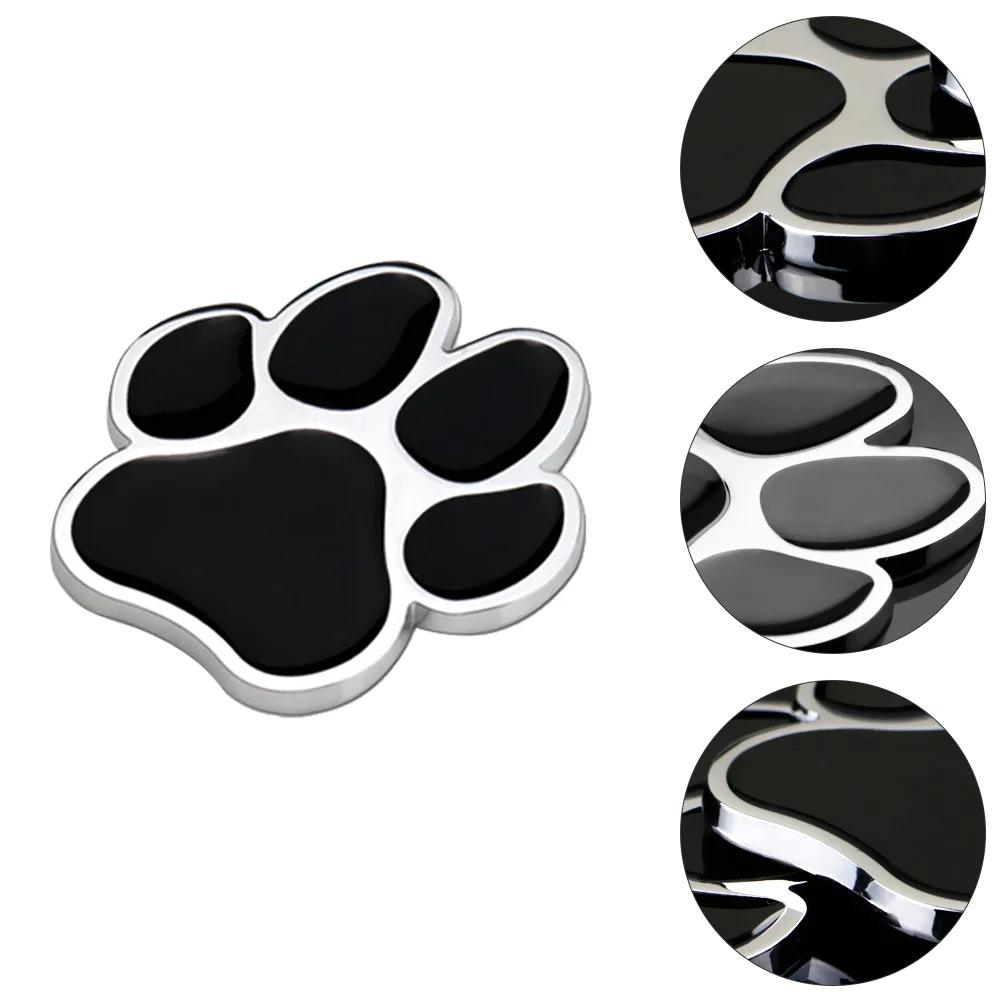 Dog Paw Footprint Sticker Car Stickers Animal Decoration Metal Travel Cup Coasters