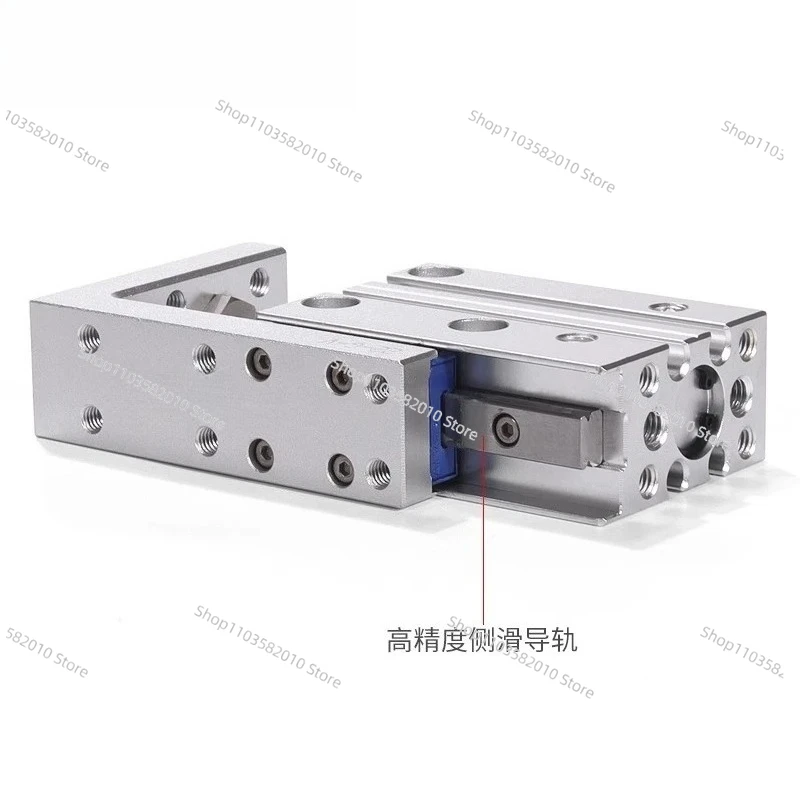 Precision Sliding Rail Side Table Cylinder HLH6/10/16/20 * 5-30mm Stroke S Series, Compact Linear Actuator for Automation