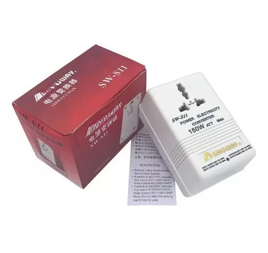 SW Series 70-500W Voltage Converter 220V-110V/110V-220V Dual-Direction Travel Adapter for Toothbrush
