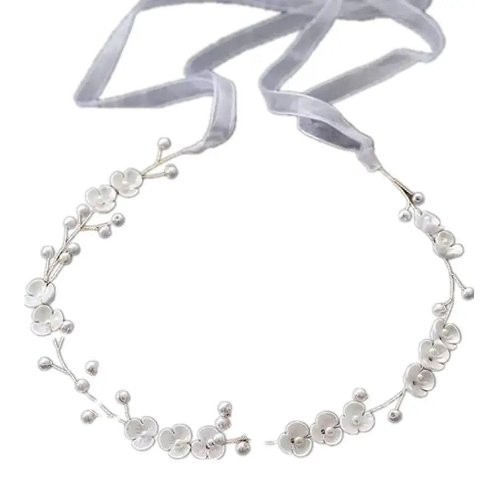 

Jewelry Hair Accessories Wedding/Prom Bride Headbands Handmade Headwear Pearl Hair Vine