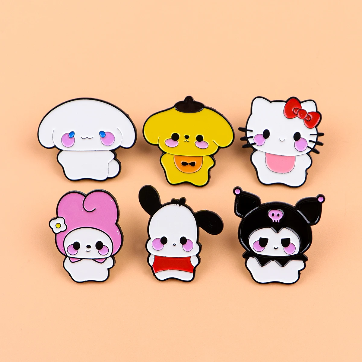 Kawaii المينا دبوس الكرتون أنيمي دبابيس للنساء طوق التلبيب دبوس شارات هدايا الحفلات الأطفال الديكور الملابس والاكسسوارات #2