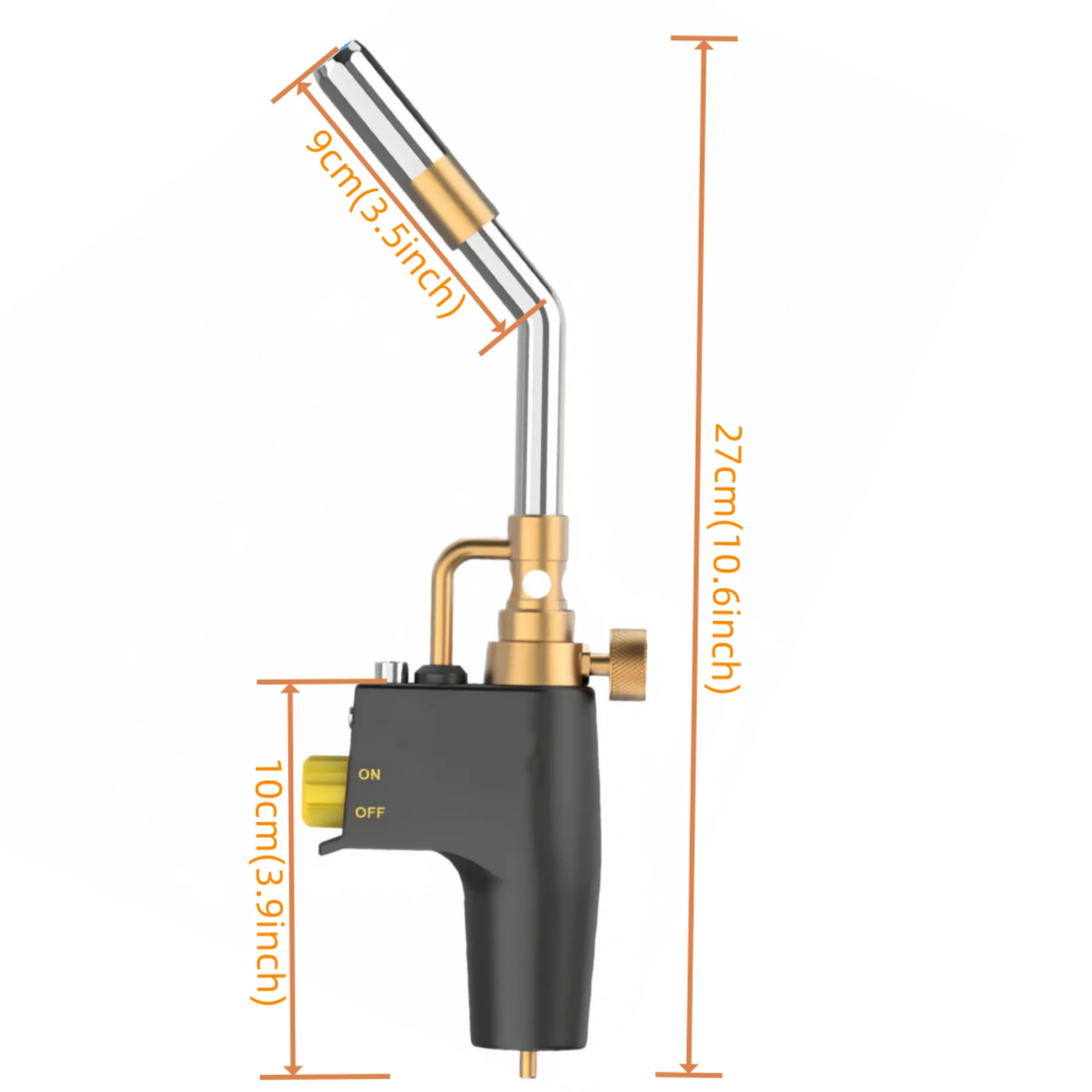 Propane Torch Head, Trigger Start Mapp Gas Torch Map Gas Blower Kit, Fuel by MAPP, MAP/PRO Professional Portable Gas Torch（CSA )