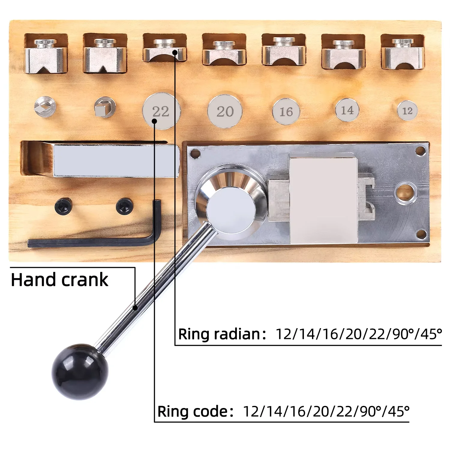 PHYHOO Ring Bending Machine for Earring Finger Gold Silver Copper Ring Forming Mini Rolling Mill Jewelry Repair Tool