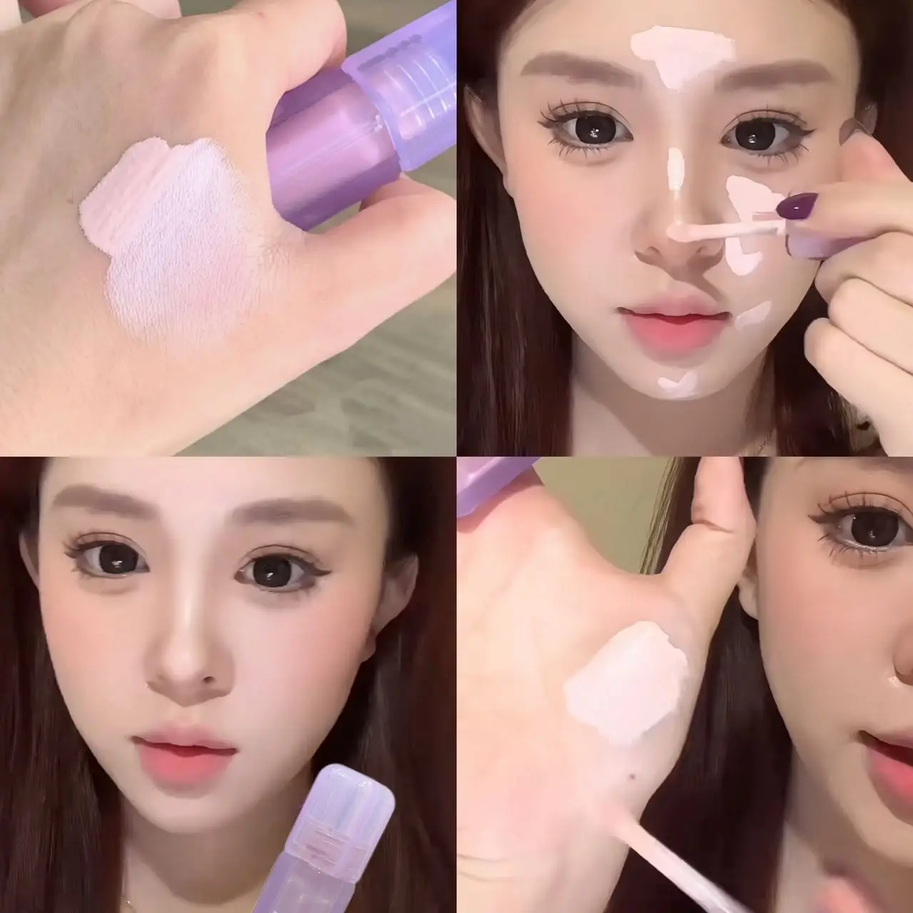 سائل خافي عيوب البشرة الشفاف من Pinkyfocus، مرطب، شفاف ومنعش، تفتيح طبيعي وثلاثي الأبعاد، يدوم طويلاً وليس من السهل أن يخرج، سائل كريم أساس خافي عيوب البشرة