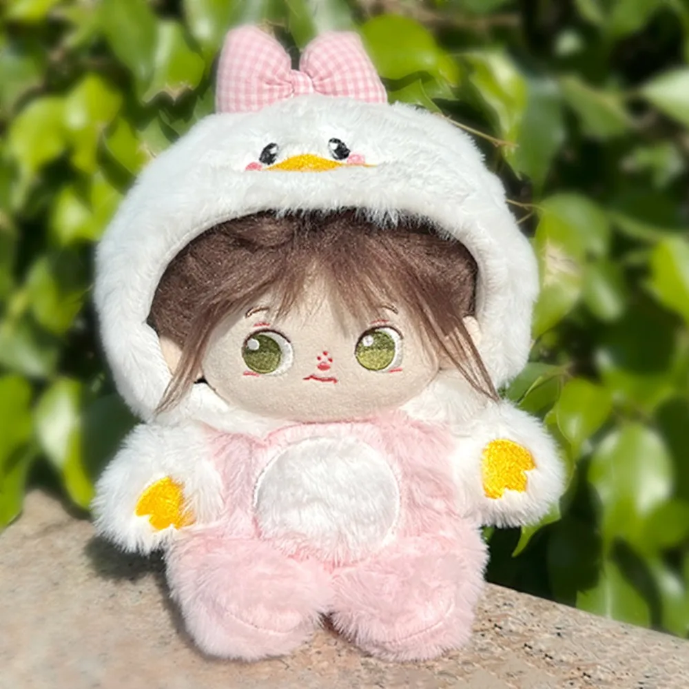 Baby Duck 20 cm Vestiti per bambole in cotone Tute con nodo a fiocco 10 cm Vestiti per bambole in cotone Vestito di peluche Vestiti per bambole in peluche Regalo per bambini