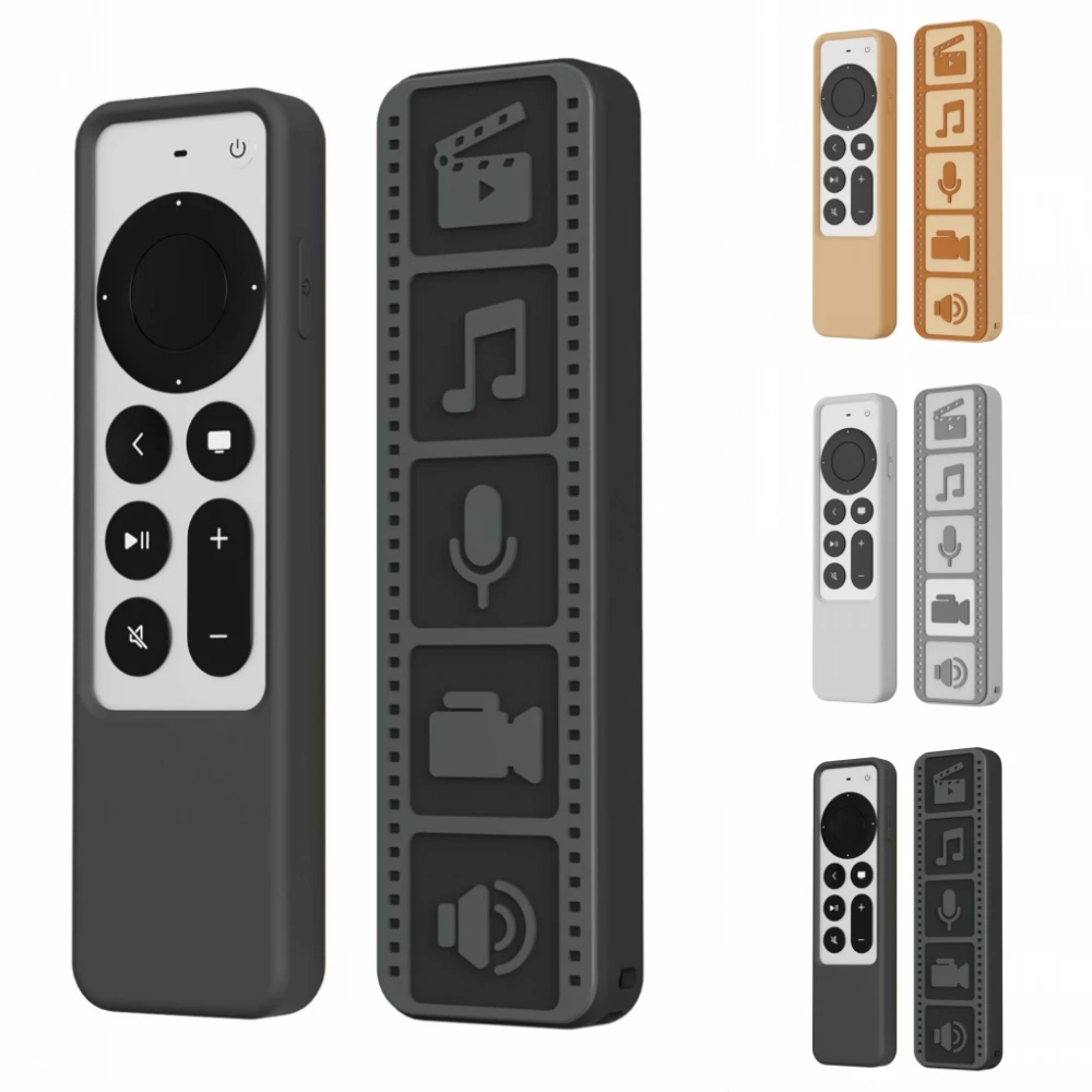 

Silicone Remote Controller Case Protective Cover For App-le TV 4K 2021 Remote Control Shockproof Anti-Slip Protective Shell