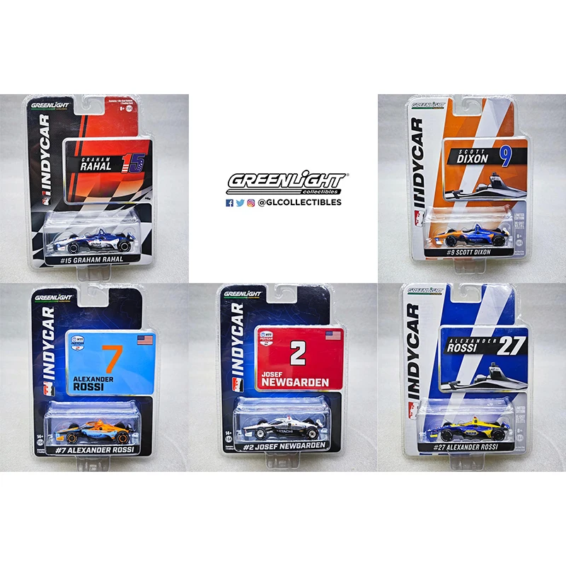 Greenlight 1:64 NTT IndyCar Series 15 9 2 27 7 Diecast Model Alloy Car Child Gift Collect Ornaments