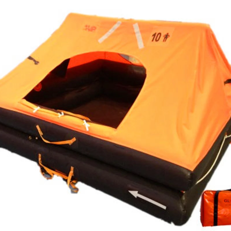 ISO9650 Approved Marine Leisure Liferaft 4~12 Persons Yacht Life Raft For Sale