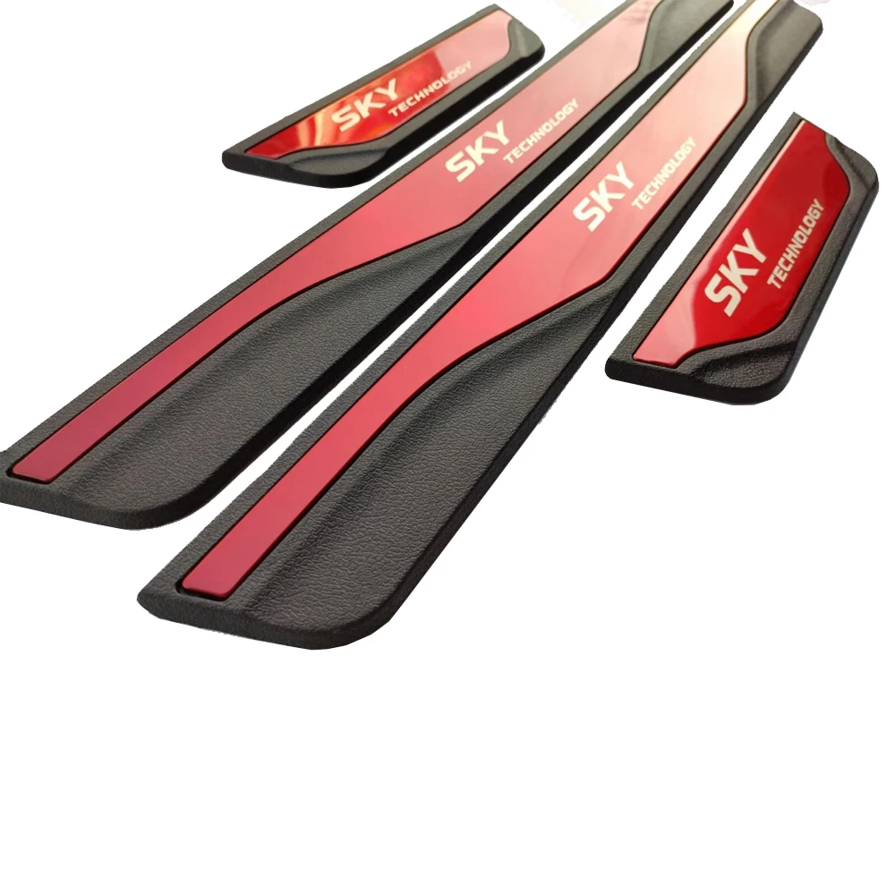 For Mazda 3 Car Threshold Trim Stickers Door Sill Pedal Protection Auto Accessories 2019 2020 2021 2022 2023 2024 2025 2026 view 5