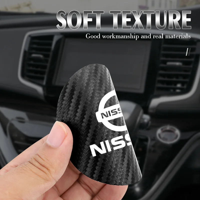 2 قطعة قاعدة أكواب جلدية داخلية للسيارة مضادة للضوضاء وسادة أكواب الماء لنيسان سيلفي N7 Teana قاشقاي نوت J10 J11 نافارا جوك GTR تيدا