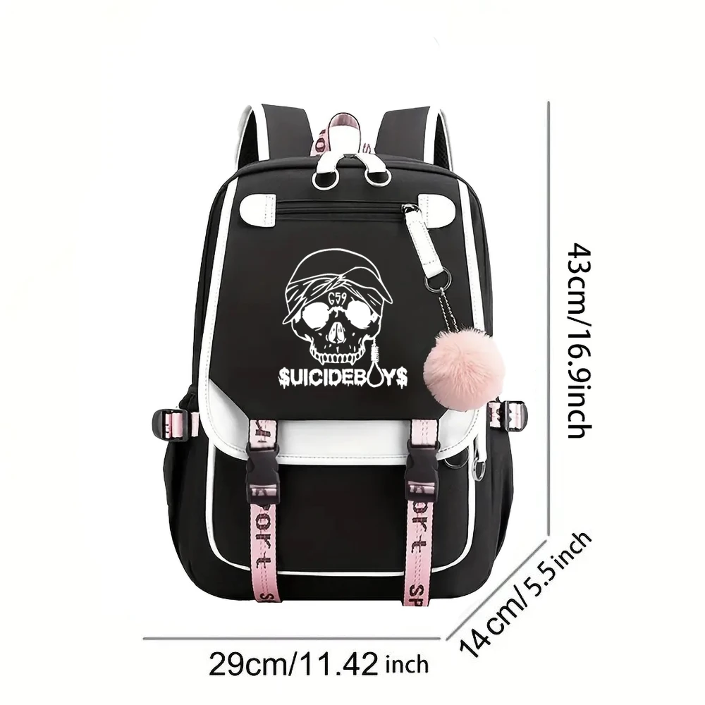 Suicideboys G59 Print Backpacks for Men Girls School Bag for Teenager Laptop Backpack Gift for Suicideboys Fan