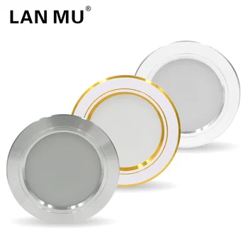 5W 9W 12W 15W 18W Led Downlight 220V luz de techo empotrada abajo luz Led redonda Panel de luz LED blanco frío cálido foco