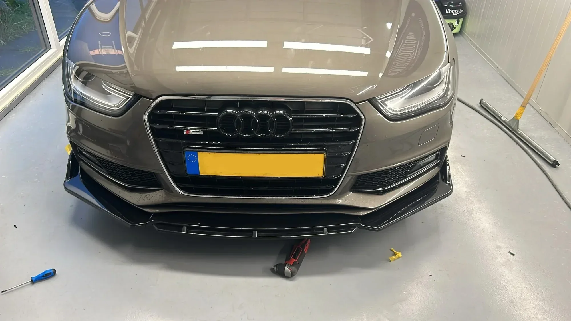 For Audi A4 S4 A6 S6 Wagon Awant B6 B7 B8 Universal Front Lip Bumper Universal Spoiler Splitter Diffuser Bodykit Accessories