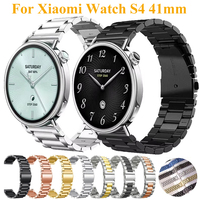 18mm Stainless Steel Strap For Xiaomi Watch S4 41mm Metal Band 22mm Wristband For Xiaomi Watch S4 S3 S2 S1 Pro/2 Pro/Mi Color 2