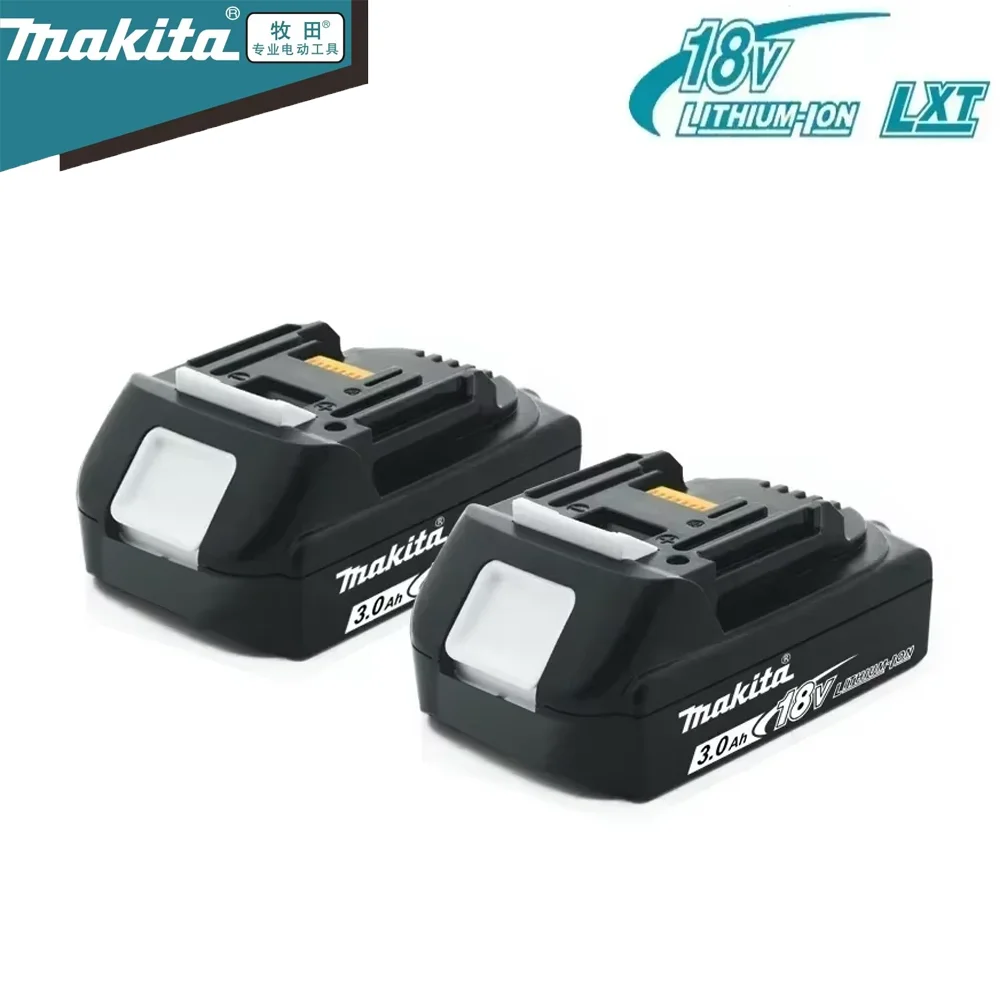 

For Makita 18V 6000mAh Rechargeable Power Tools Battery With LED BL1830 BL1850 BL1860 Battery Charger Set With Working Light