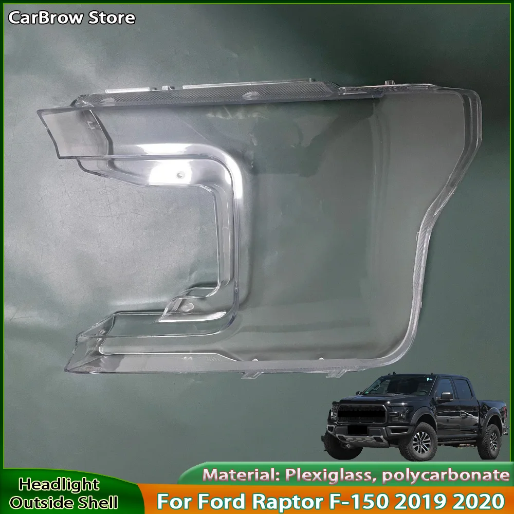 

Transparent Headlamp Cover Lamp Shade For Ford Raptor F-150 2019 2020 Front Headlight Shell Replace Original Lampshdade