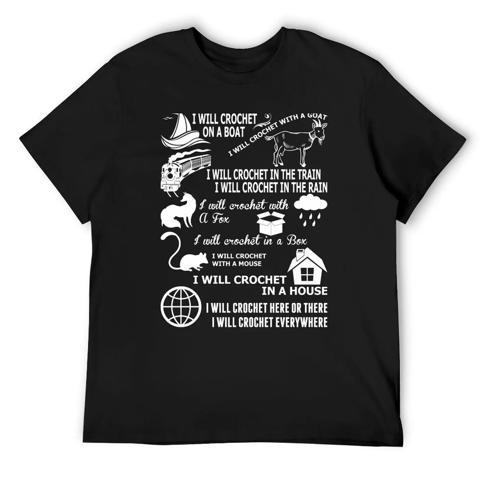 

I Will Crochet Here Or There Everywher T-Shirt