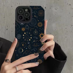 Stars and Moon Phone Cases for IPhone 11 Case 14 Pro Max 15 Pro Max IPhone Case for IPhone 13