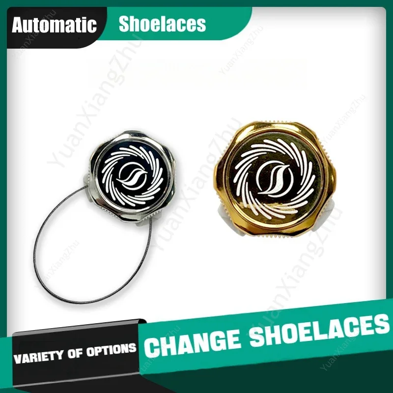 No Tie Shoe Laces Round Swivel Buckle Steel Wire Shoelaces for Sneakers Comfortable Easy on And Off Lazy Shoes Lace 1 Pair