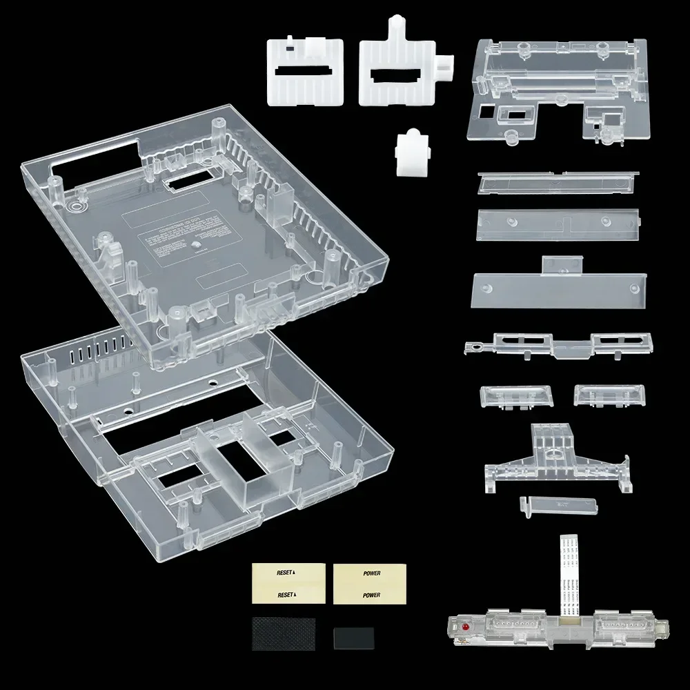 for Suitable for SNES Game Console Shell, Console Replacement Translucent Shell