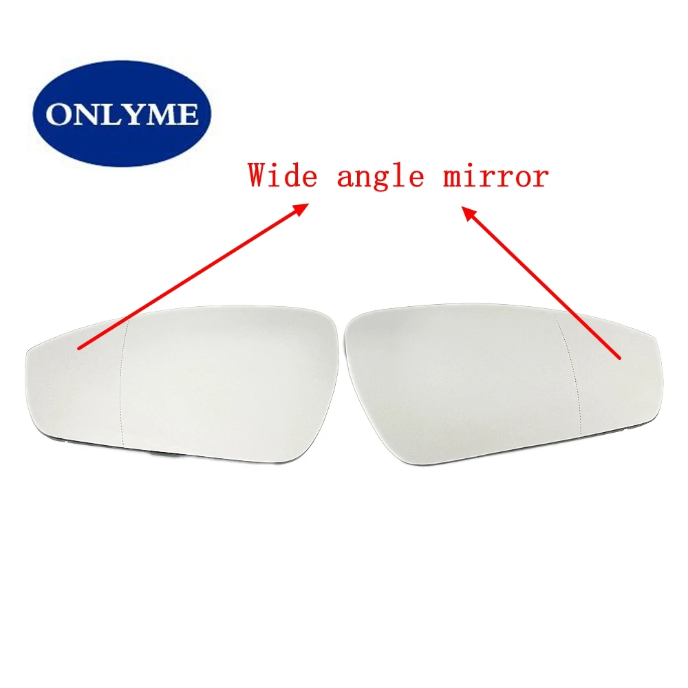 Car Heated Wide Angle Mirror Glass For VOLKSWAGEN Vw  ID4  ID5 ID6 2020 2021 2022 2023 / Audi Q4 E-TRON 2021-2024